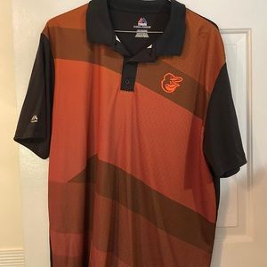 Orioles baseball mens 2xl polo shirt. Majestic Cool Base. Worn once.